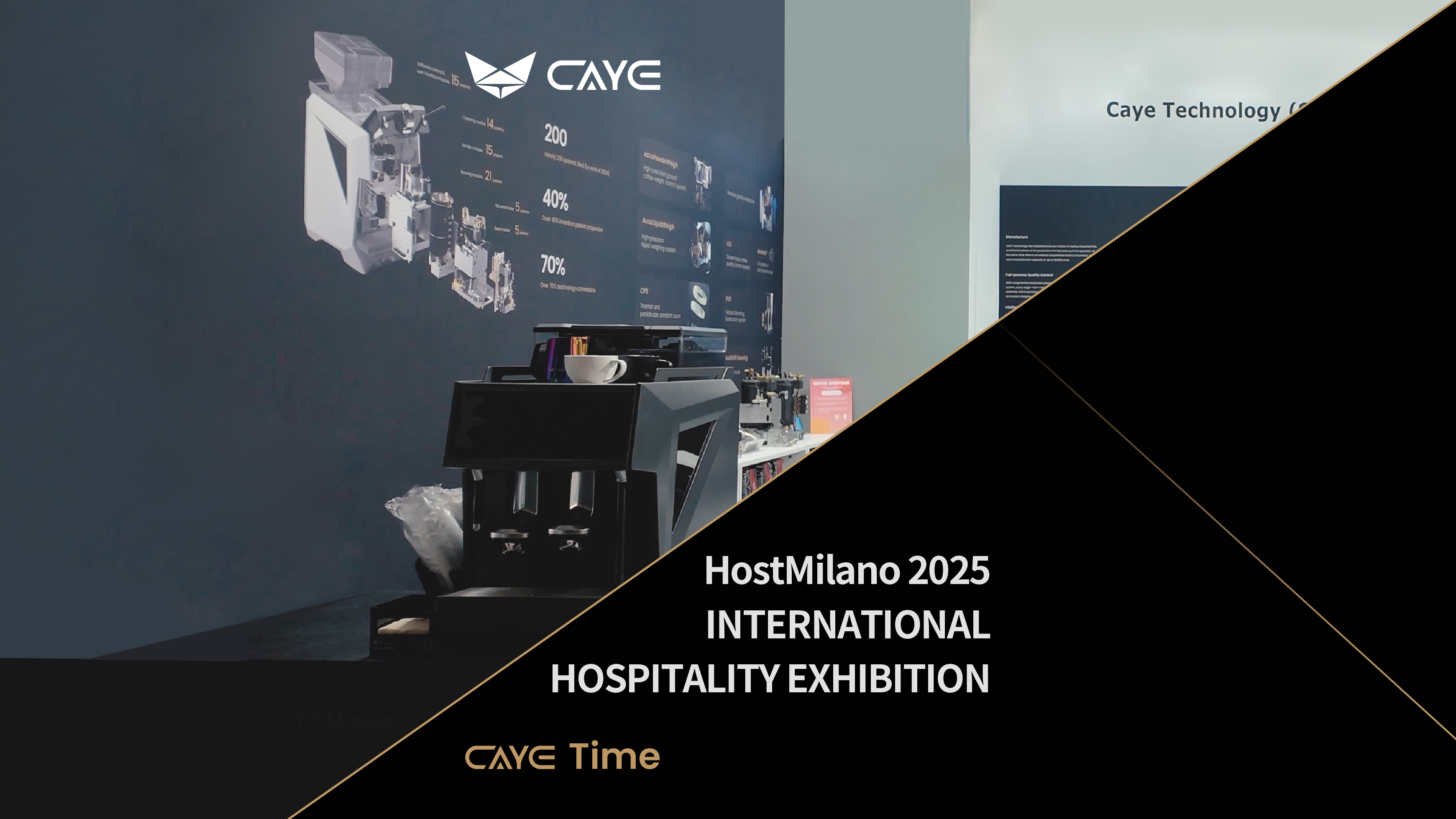 Debut at HostMilano 2025: CAYE, China’s High-End Coffee Machine Leader